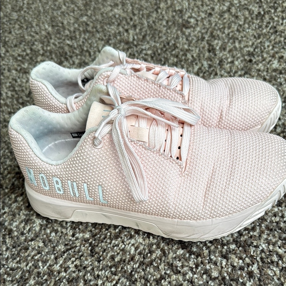 NOBULL Pink Sneakers with Mesh Upper and Cushioned Midsole